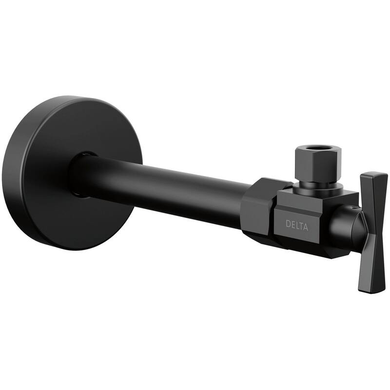 Delta DT022203 Angled Supply Stop Valve with Dial Handle - Matte Black