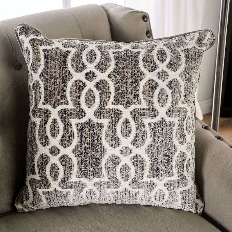 Small Burlap Weave Sofa with Single Cushion Seat in Light Brown