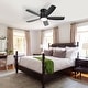 preview thumbnail 51 of 75, Sofucor 42/52 Inch Low Profile Flush Mount Ceiling Fan with Light,Remote Control,Solid wood/ABS Blades,Reversible Quiet DC Motor
