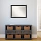 preview thumbnail 17 of 27, Beveled Wood Wall Mirror - Rustic Pine Black Narrow Frame