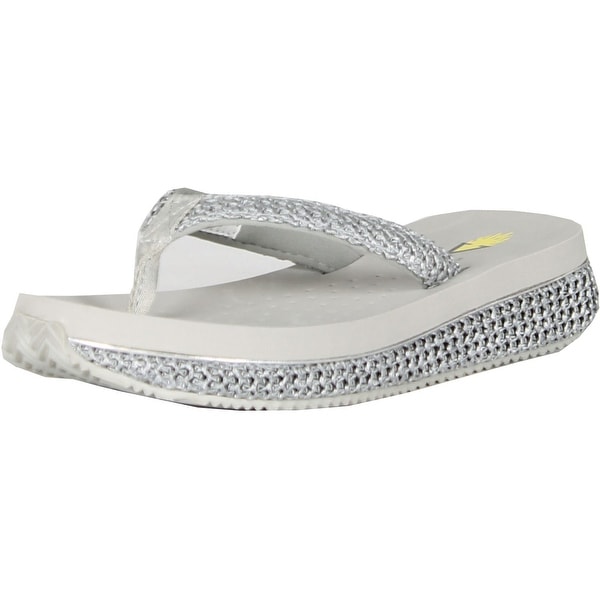 volatile black flip flops