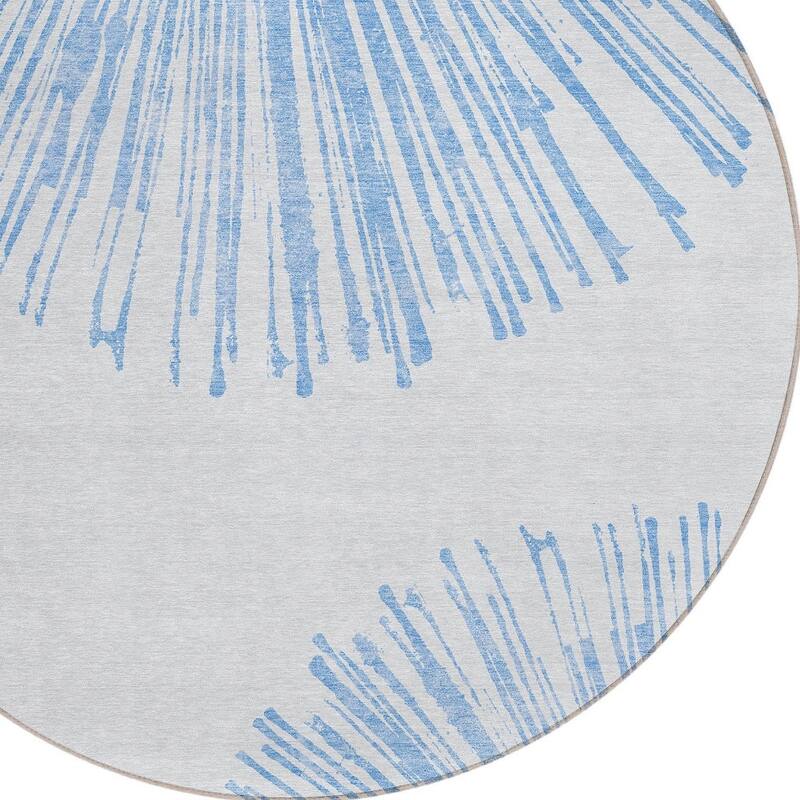 HomeRoots Abstract Transitional Rectangle Outdoor Rug
