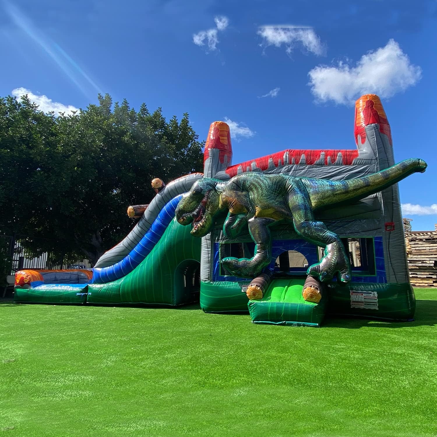 XJUMP T-Rex Dinosaur Commercial Grade Inflatable Water Slide XJUMP T-Rex Dinosaur Commercial Grade Inflatable Water Slide