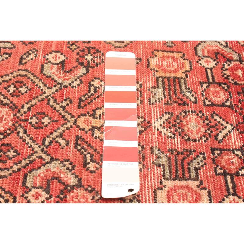 ECARPETGALLERY Hand-knotted Andelz Red Wool Rug - 3'10 x 7'3