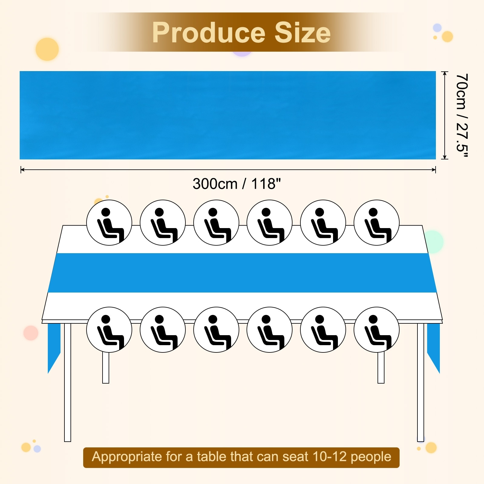 Chiffon Table Runner Light and Elegant Romantic Sheer Table Decoration for Wedding Party Decoration - 27.5" x 118"