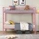 preview thumbnail 2 of 9, Twin Over Twin Metal Bunk Bed with Sturdy Frame and Easy Assembly, Space,Saving Design