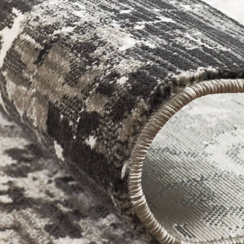 Porch & Den Hocken Distressed Earth Tones Geometric Area Rug