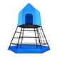 preview thumbnail 3 of 10, Hapfan Jungle Gym with Platform and Tent, Climbing Toys with Monkey Bars for Kids, Metal Outdoor Play Equipment