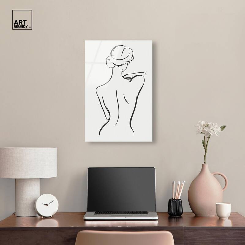 Woman in Contour III Acrylic by Art Remedy, Ready to Hang