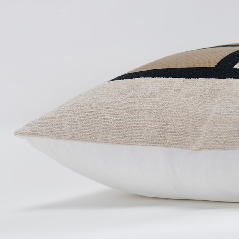 Rizzy Home Transitional Multicolor Poly Filled Pillow - 20" x 20"