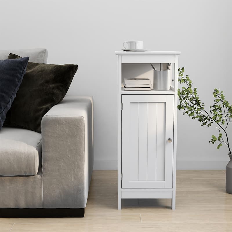 Freestanding Bathroom Floor Cabinet, Storage Cabinet - White 4
