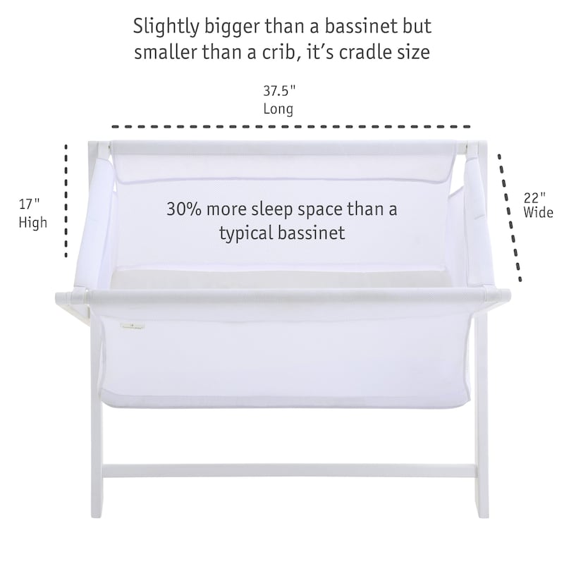 BreathableBaby Breathable Mesh Portable Sleeper, From Bedside to Travel