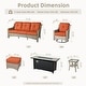 preview thumbnail 73 of 71, OVIOS 10-piece Patio Wicker Swivel Rocking Chair Set With Fire Pit