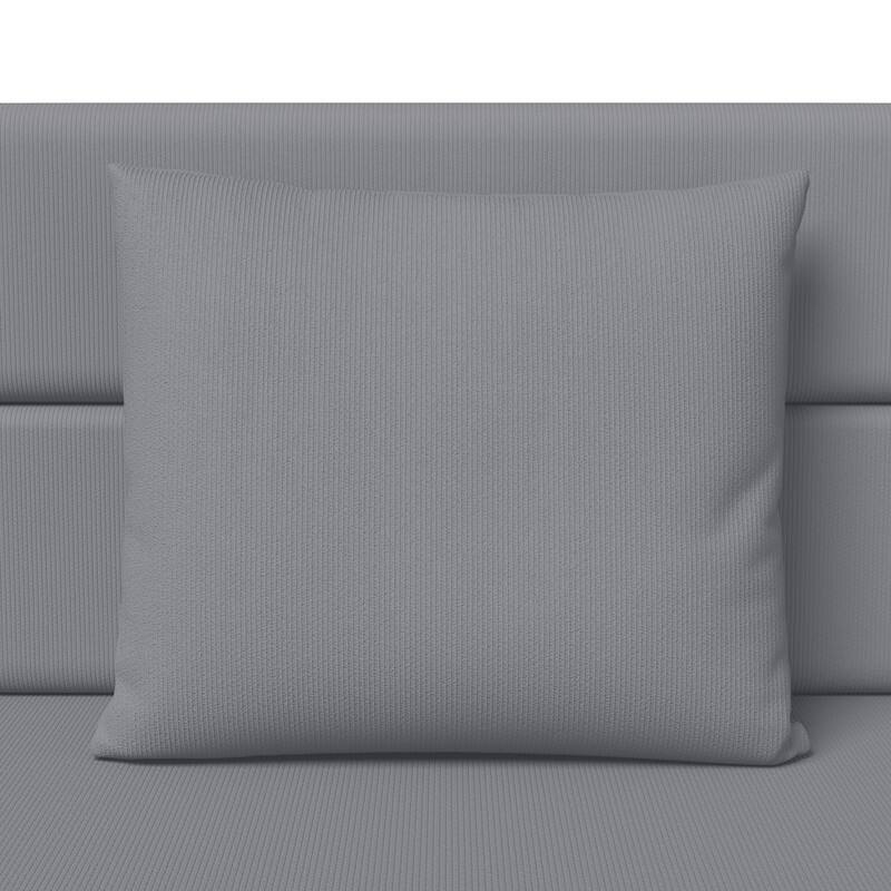 Corduroy Compression Convertible Folding Sectional Sofa