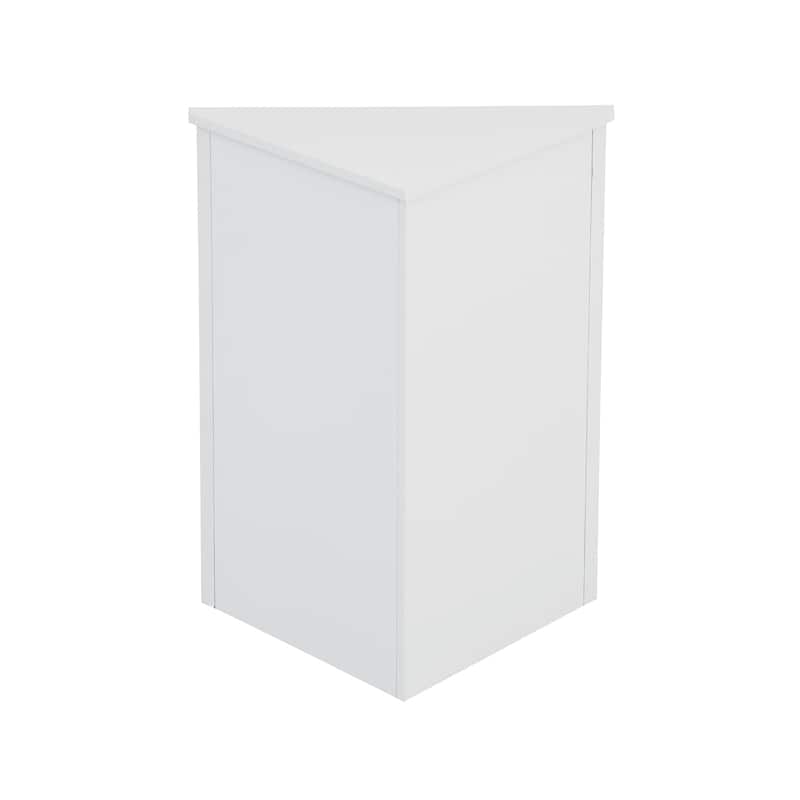 Roomfitters Triangle Bathroom Storage Cabinet with Adjustable Shelves Freestanding Floor Unit for Home or Kitchen