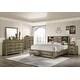 preview thumbnail 2 of 5, Roundhill Furniture Loiret Rubbed Gray Oak Finish Wood Storage Platform Bedroom Set with Dresser, Mirror, Nightstand, Chest