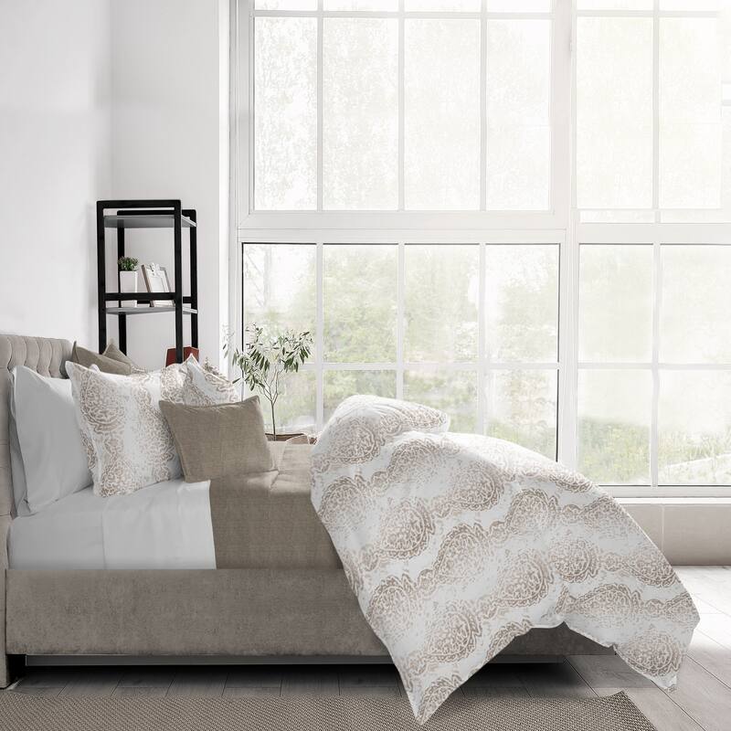 Taylors Pick Ecru Comforter & Pillow Sham Set. On Sale Bed Bath