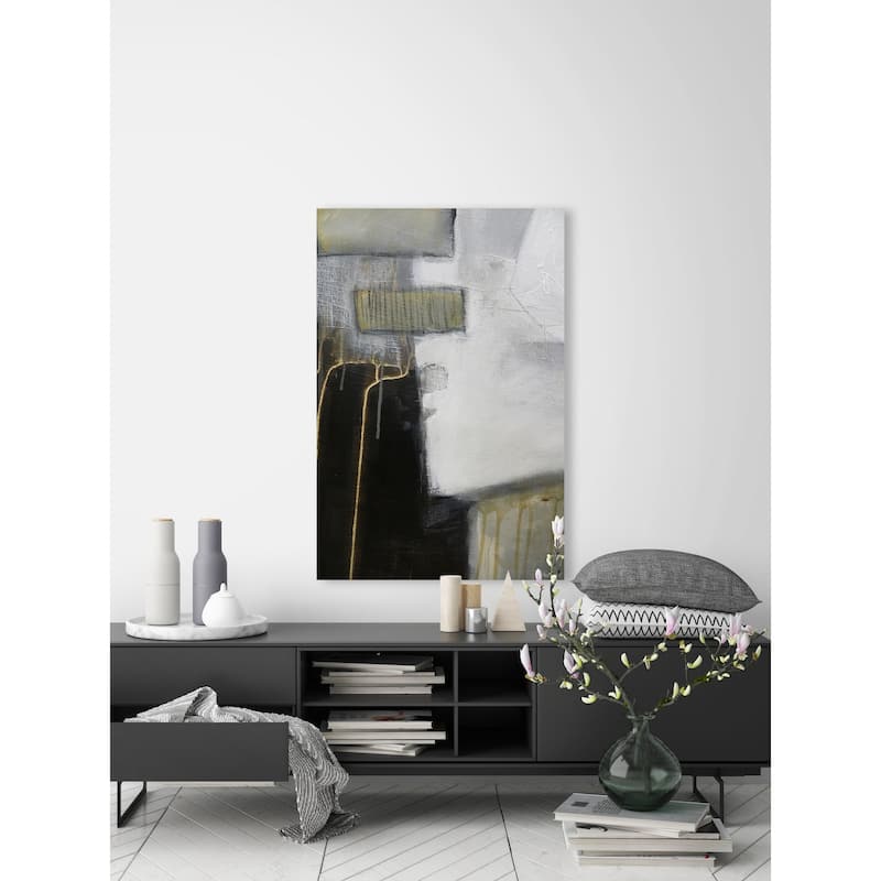 Golden Veins Print on Wrapped Canvas