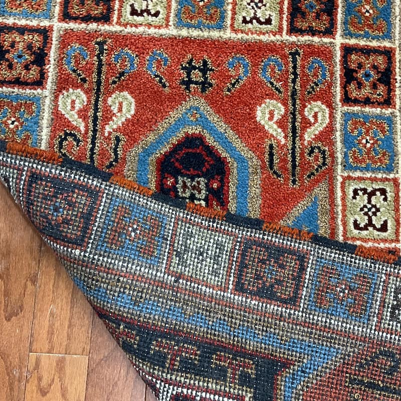 HERAT ORIENTAL Handmade Kazak Wool Rug - 2'1" x 3'11"