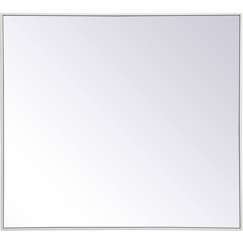 Elegant Lighting Eternity 40" x 36" Rectangular Beveled Metal Framed