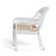 preview thumbnail 40 of 41, Portside Coastal White Outdoor Wicker Dining Set (5-Piece)