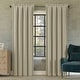 preview thumbnail 86 of 122, Sun Zero Oslo Theater Grade Extreme Total Blackout Rod Pocket 1-Piece Curtain Panel, Single Panel 52" x 63" - Cream