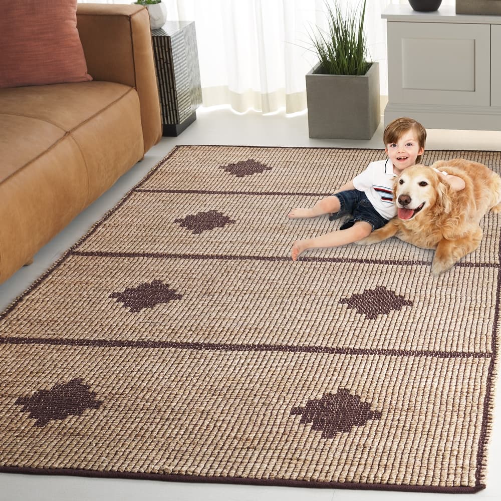 SAFAVIEH Natural Fiber Delcie Casual Jute Rug