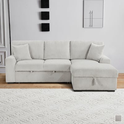 Manche 2-Piece Sectional Sofa with Pull-out Bed and Right Chaise