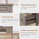 preview thumbnail 155 of 156, Farmhouse Executive L Shaped Desk Home Office Desk with Drawers and Storage Cabinet & Power Outlet