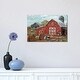 preview thumbnail 4 of 7, iCanvas "Red Country Barn" by Marie Elaine Cusson Canvas Print 12x18x1.5