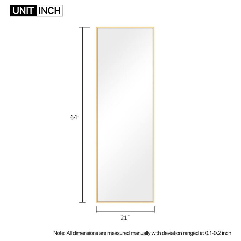 chic Full-Length Mirror Floor Mirror With Standing