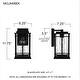 preview thumbnail 7 of 5, McAlister 1-Light Earth Black Outdoor Wall Lantern