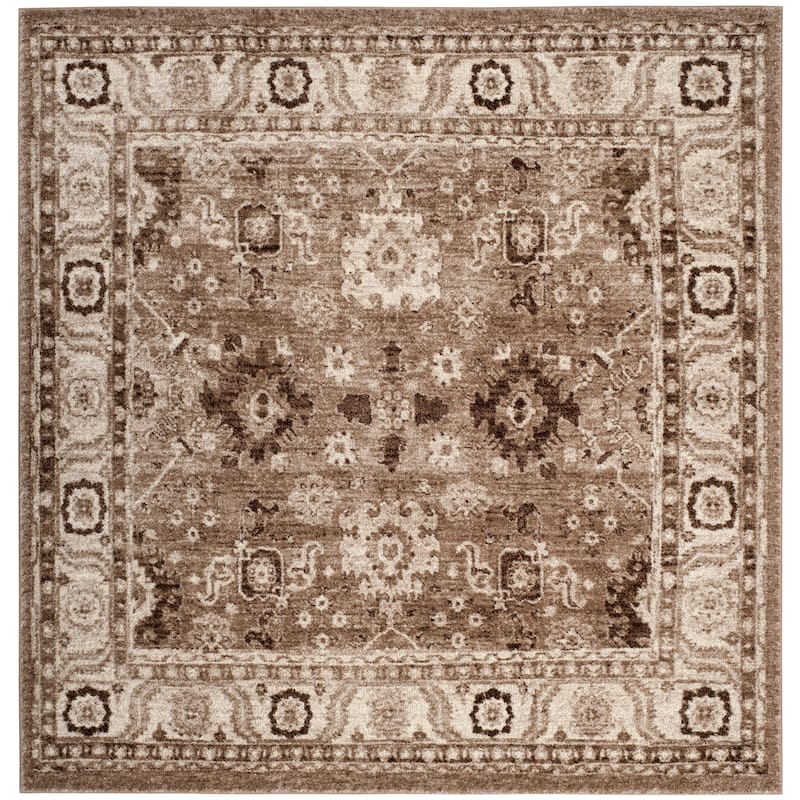 SAFAVIEH Vintage Hamadan Bridget Traditional Oriental Rug - 3' Square - Taupe