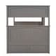 preview thumbnail 12 of 29, Full Over Full Bunk Bed With Twin Size Trundle And Guardrails For Bedroom