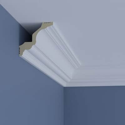 4"H x 4"P x 5 3/4"F x 94 1/2"L Gigi Crown Moulding - 1-Pack