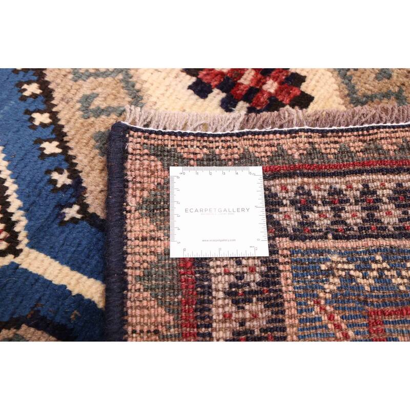 ECARPETGALLERY Hand-knotted Melis Vintage Blue Wool Rug - 4'0 x 6'7