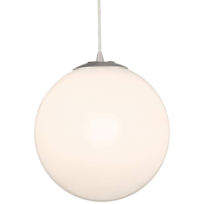 Access Lighting Pearl Large Pendant - Opal Glass Diffuser - Black Cord