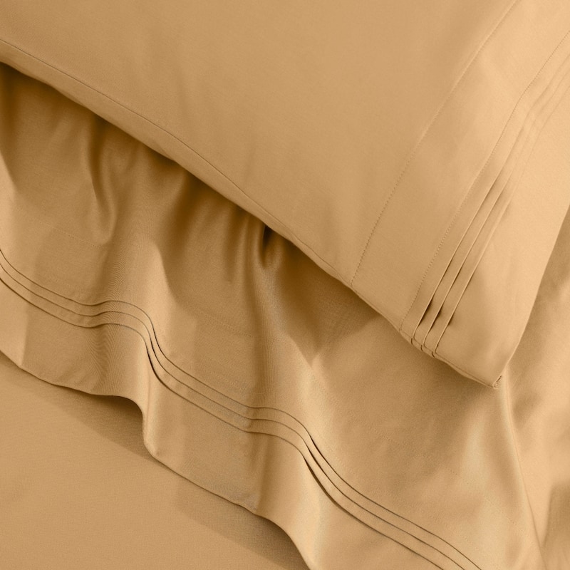 Blue Nile Mills 1500 Thread Count Egyptian Cotton Deep Pocket Solid Sheet Set