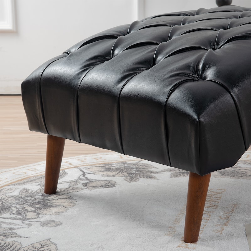 62"W Upholstered Chaise Lounge