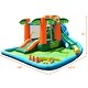 preview thumbnail 2 of 7, Costway Inflatable Bounce House Kids Water Splash Pool Dual Slide