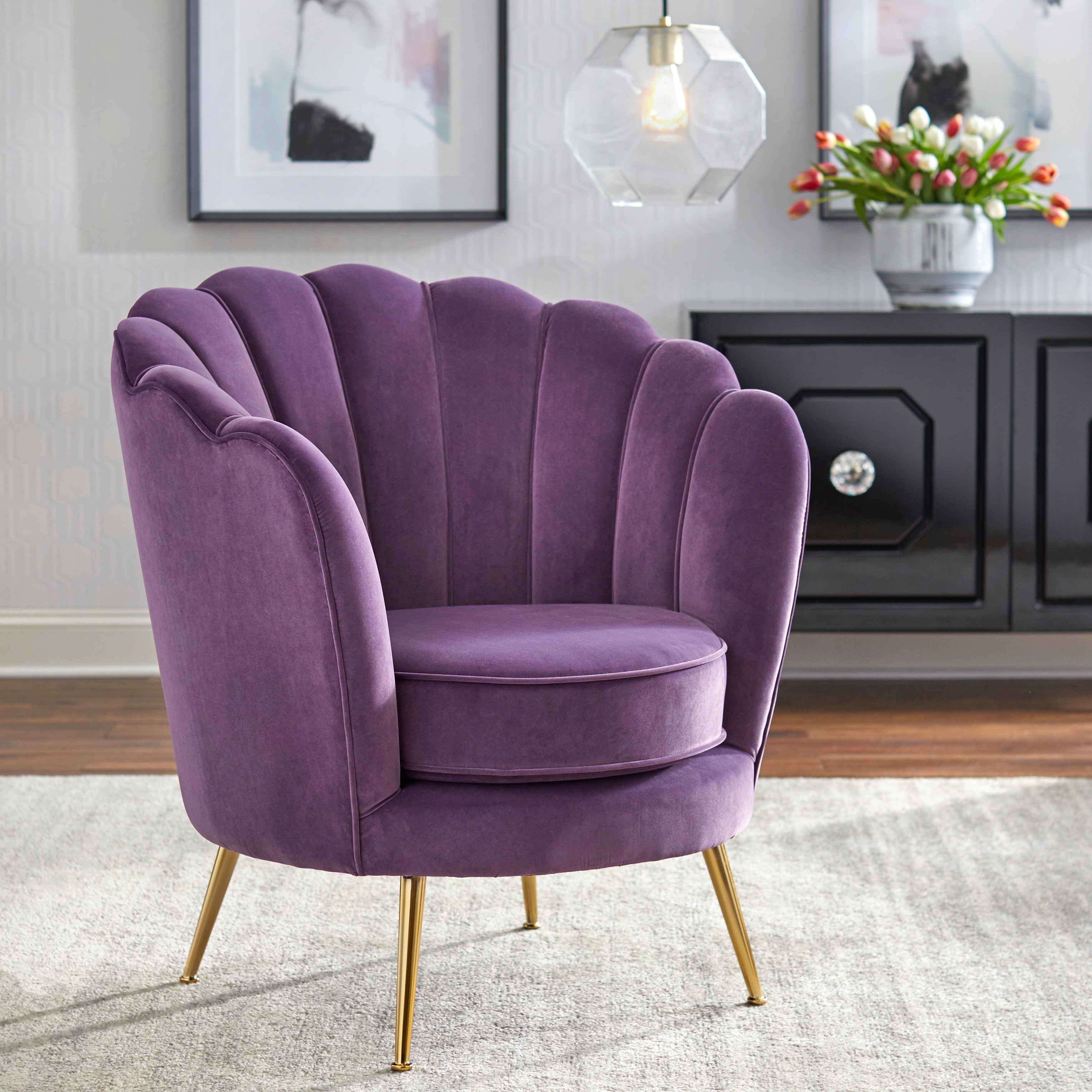 angelo HOME Twila Scalloped Back Chair On Sale Bed Bath