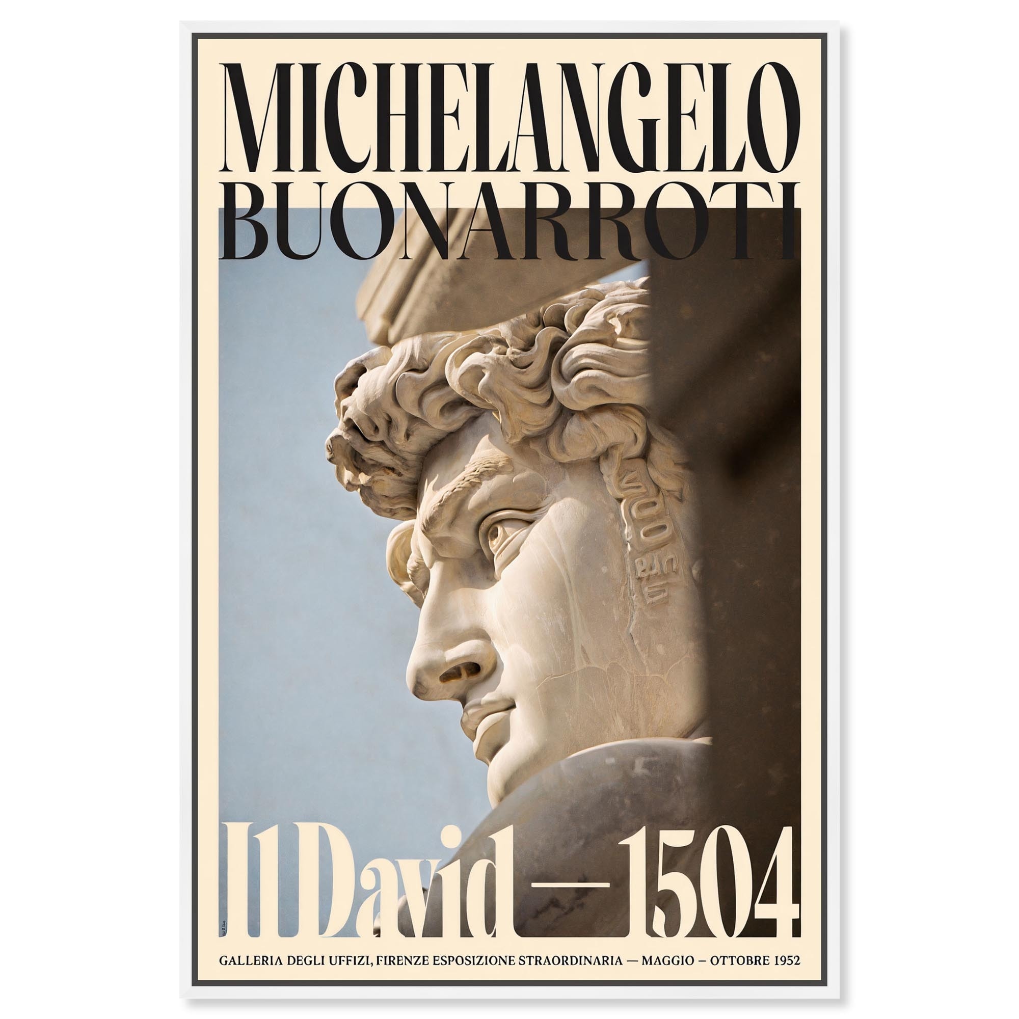 David in Marble Canvas by Art Remedy