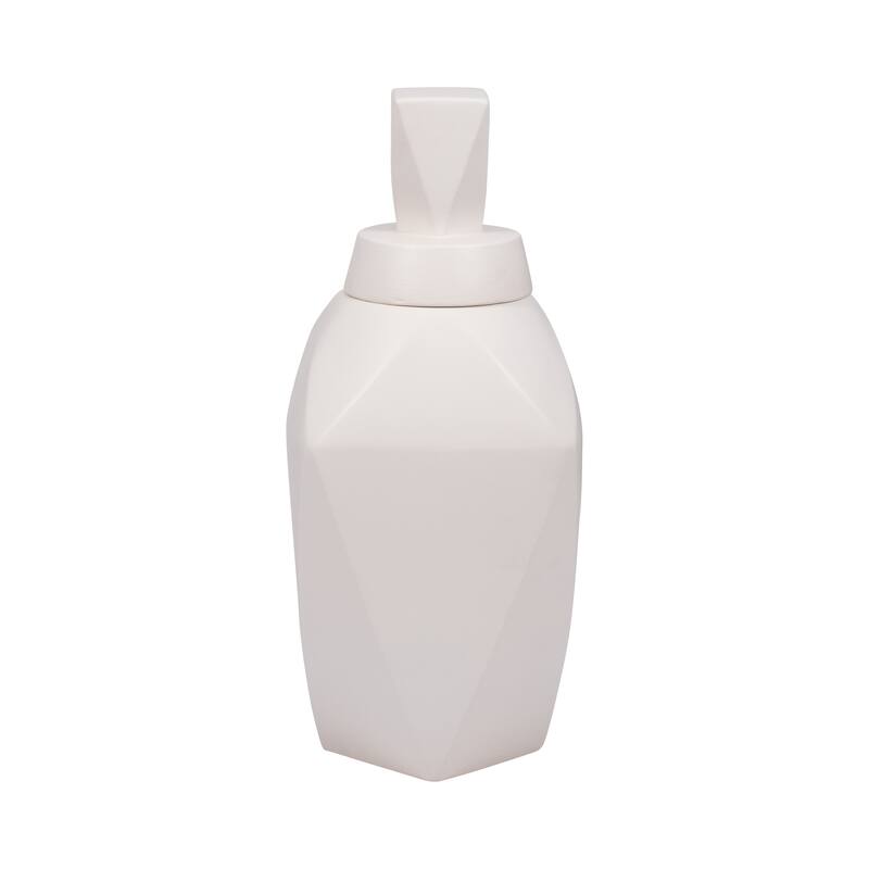 Modern Ceramic Jar with Removeable Lid - Home Decor