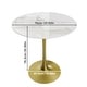 preview thumbnail 11 of 27, Kitchen Dining Table Marble Tabletop Round Modern Sintered Stone Bar Bistro Table