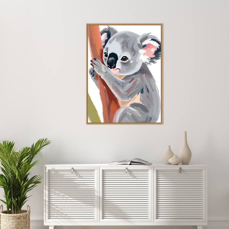 Koala by Ohkimiko Framed Canvas Wall Art