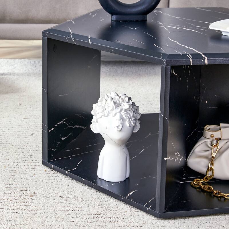Minimalist hexagonal Coffee Table Set