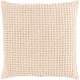 Whitley Faded Waffle Weave Cotton Throw Pillow - 22"x22" Cover Only - Wheat