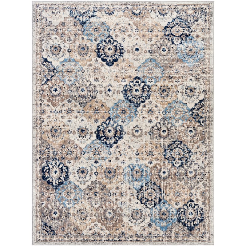 Livabliss Estee Vintage Trellis Area Rug