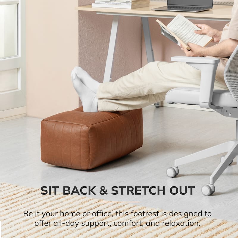 Jani Footrest Bench Ottoman Pouf - Handcrafted for Seating, Footrest, Home Decor for Living Room, Bedroom Pouf