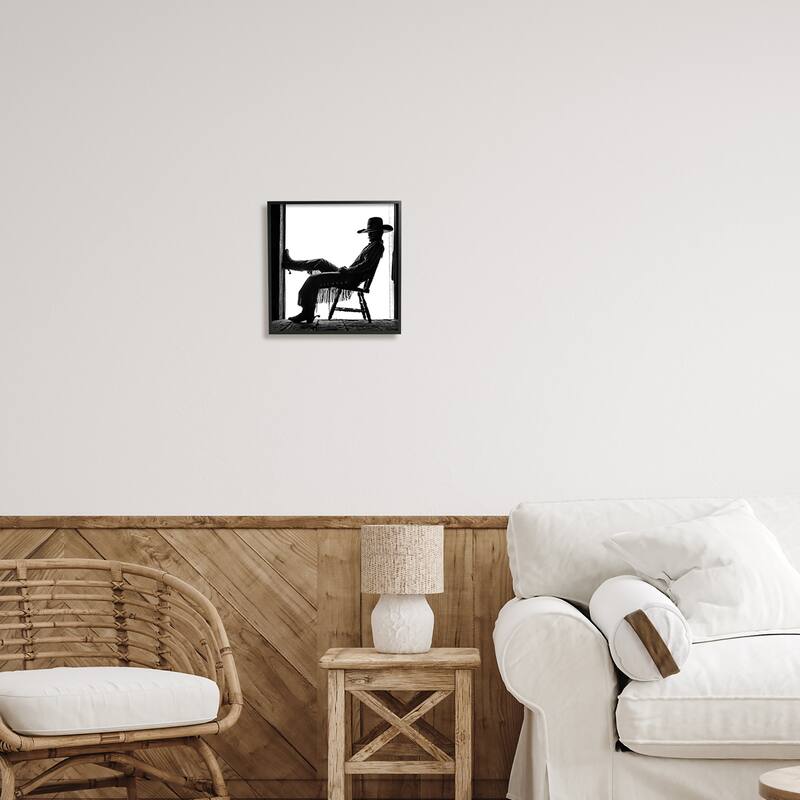 Stupell Southwestern Cowboy Photography Framed Giclee Art Design by PBurchettePhoto